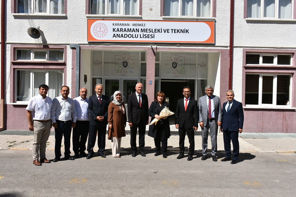 MEB Meslekî ve Teknik Eğitim Genel Müdürü Nazan Şener, Karaman’da Okulları Ziyaret Etti