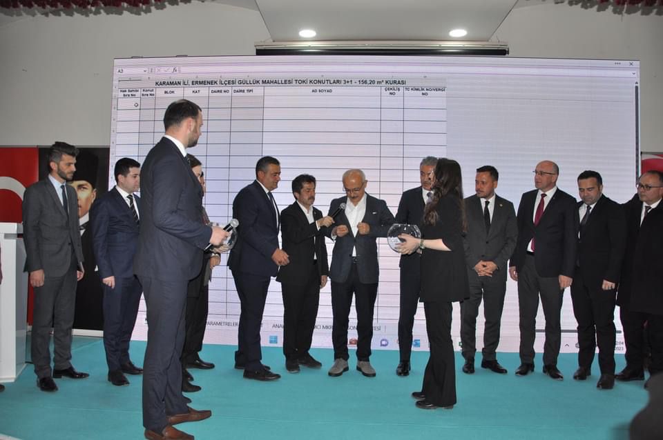 Lütfi Elvan Karaman’da Afet Konutları Kura Çekimine Katıldı