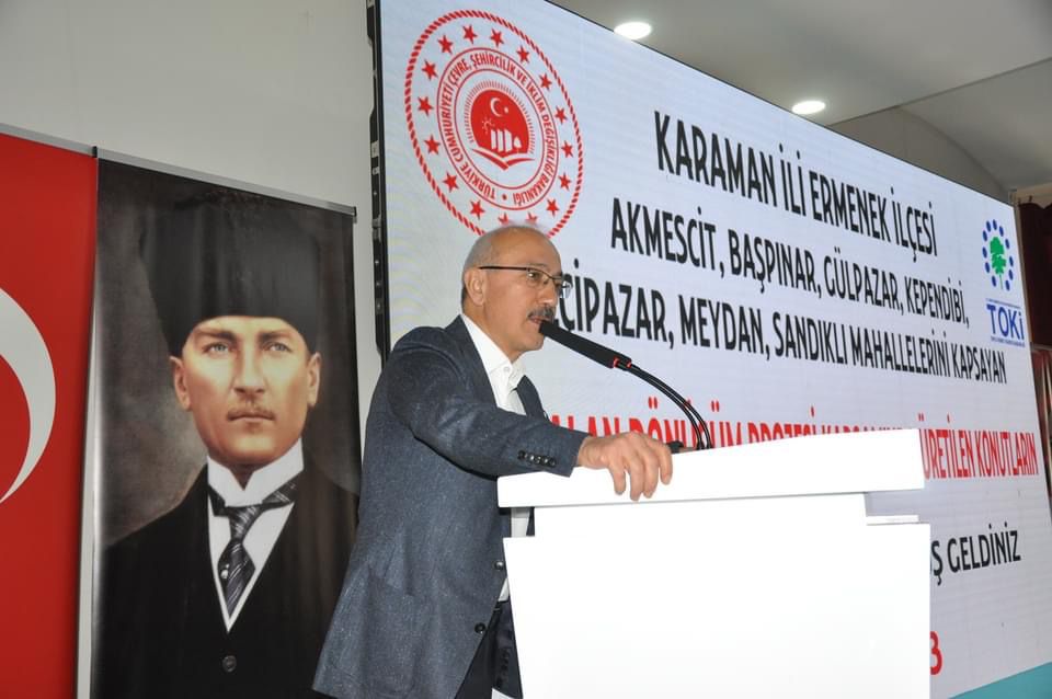 Lütfi Elvan Karaman’da Afet Konutları Kura Çekimine Katıldı