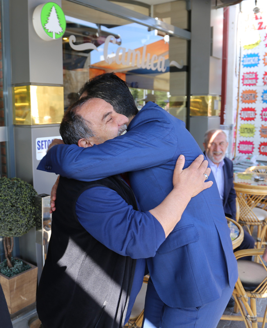 BAŞKAN KALAYCI AÇILIŞ TÖRENİNE KATILIDI ÇEVREDE BULUNAN ESNAF VE VATANDAŞLARI ZİYARET ETTİ