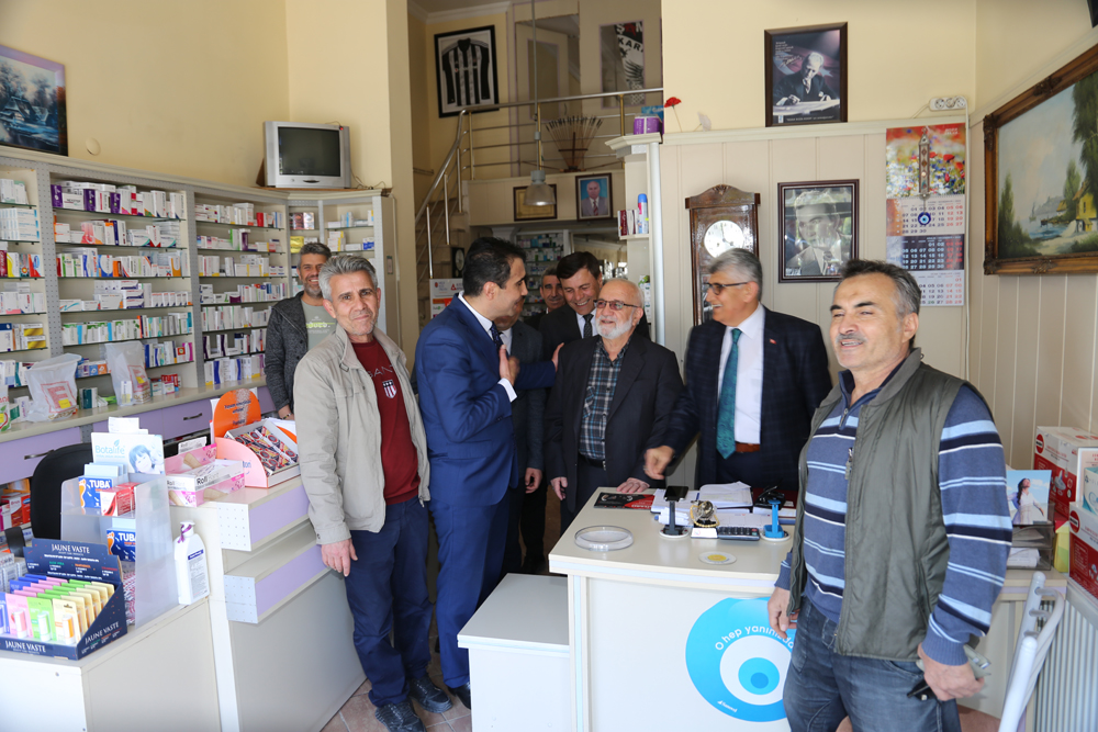 BAŞKAN KALAYCI AÇILIŞ TÖRENİNE KATILIDI ÇEVREDE BULUNAN ESNAF VE VATANDAŞLARI ZİYARET ETTİ