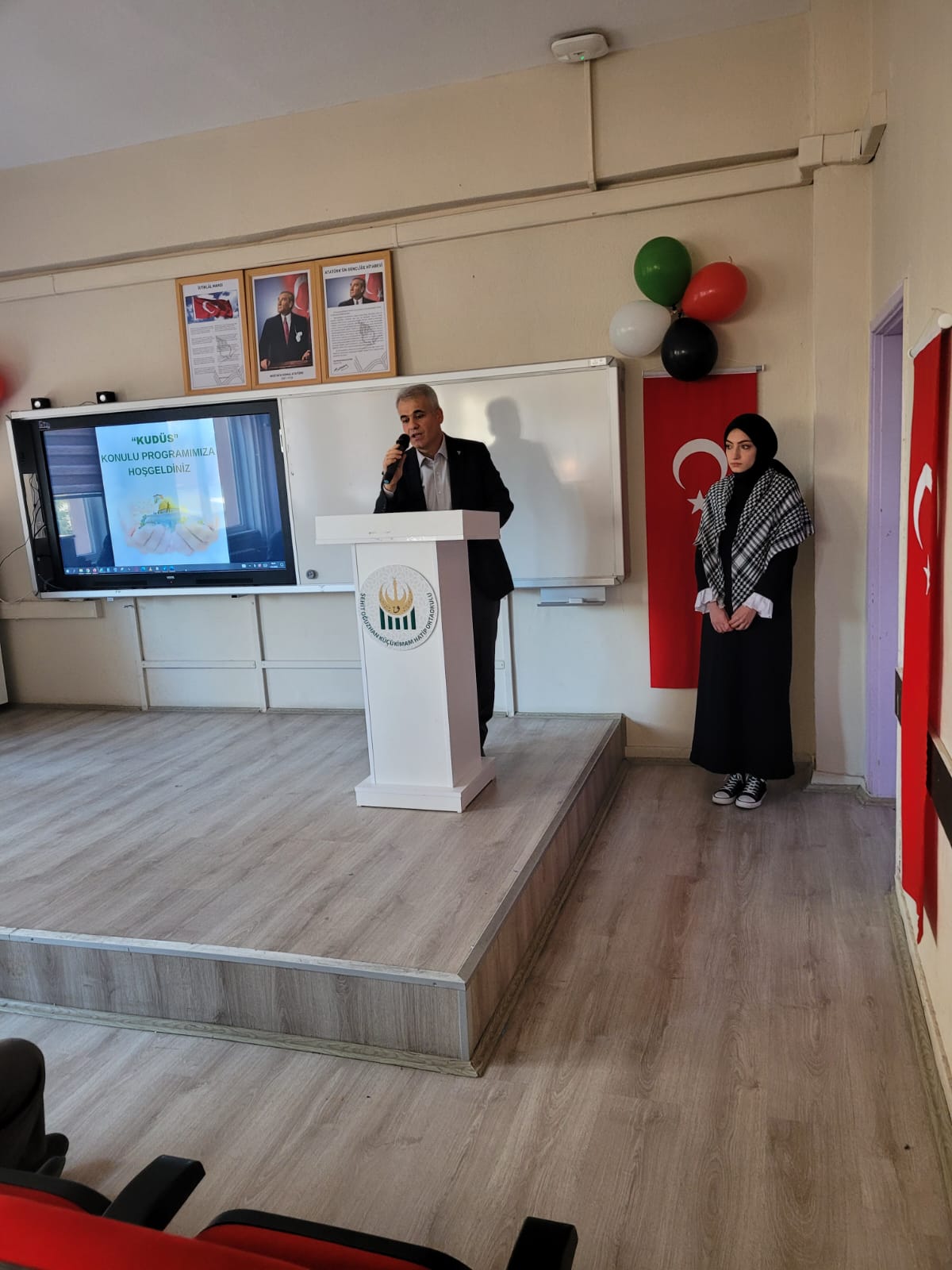 Şehit Oğuzhan Küçük Ortaokulu'nda Filistin İçin Anlamlı Etkinlik