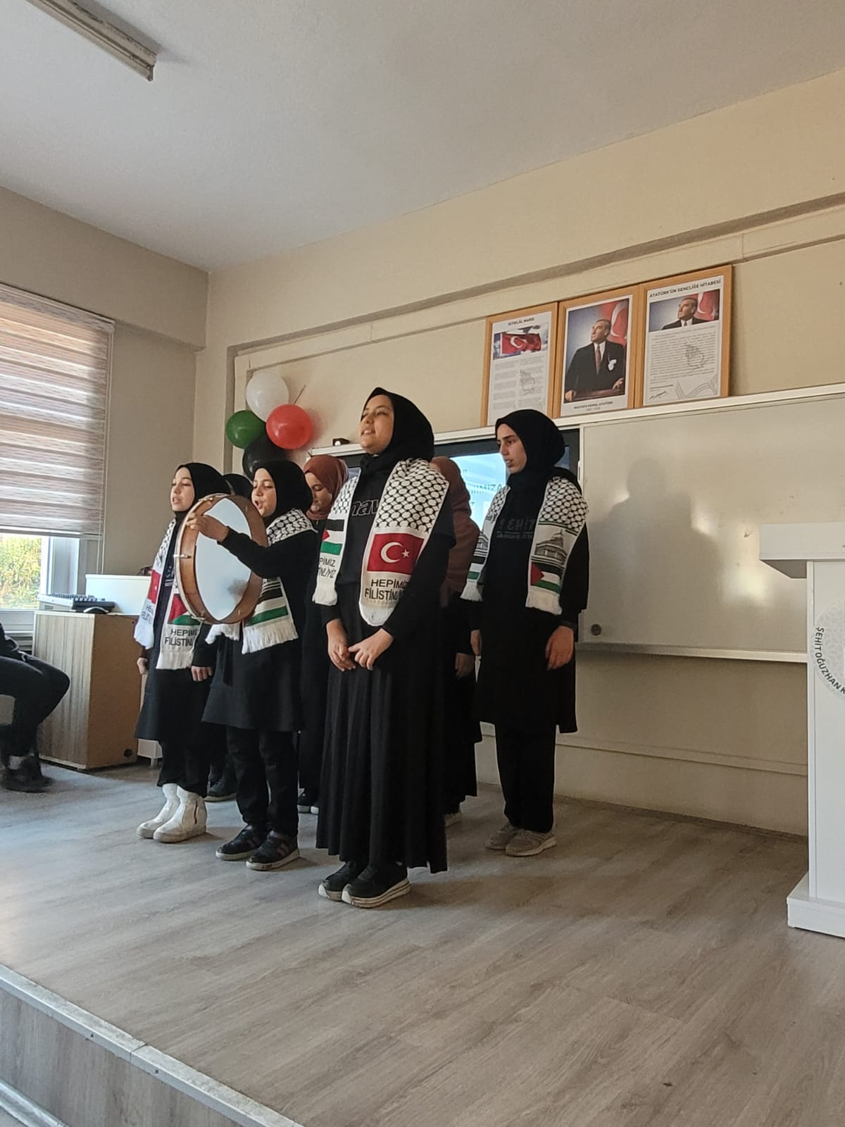Şehit Oğuzhan Küçük Ortaokulu'nda Filistin İçin Anlamlı Etkinlik