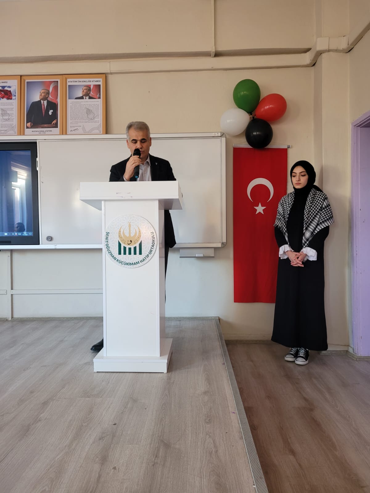 Şehit Oğuzhan Küçük Ortaokulu'nda Filistin İçin Anlamlı Etkinlik