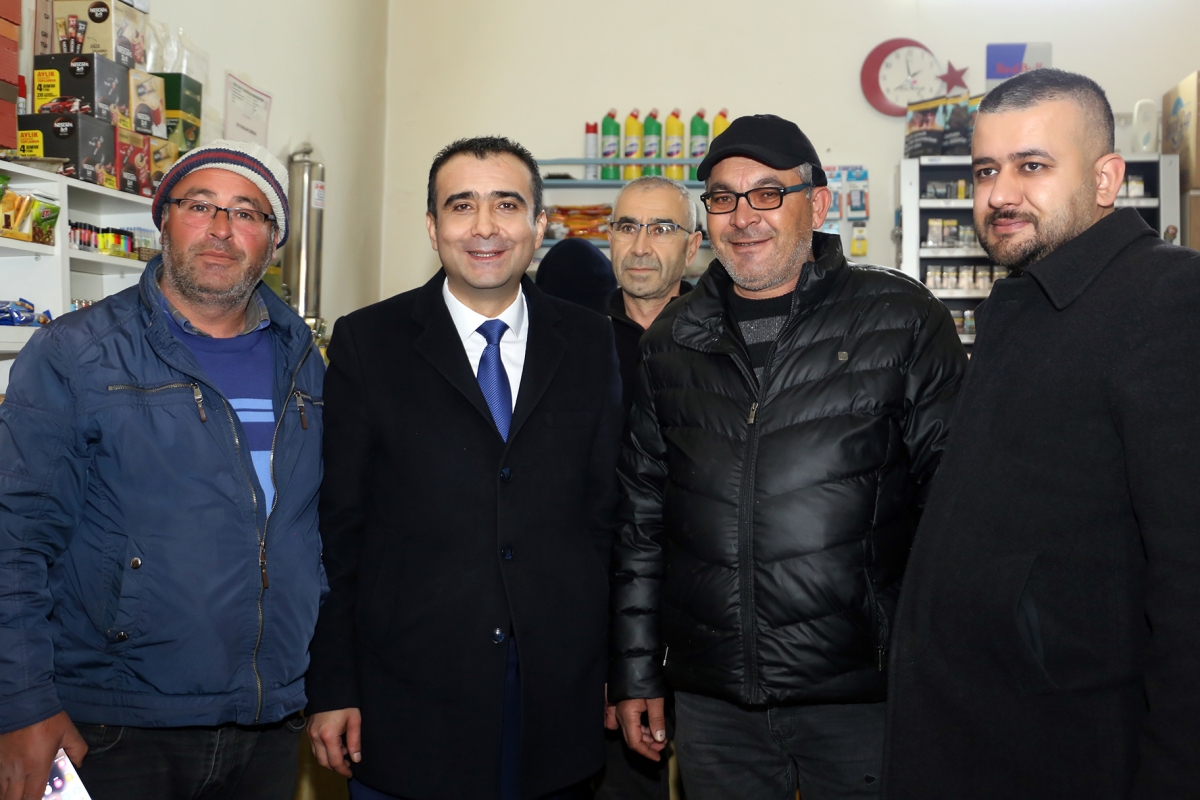 Başkan Kalaycı, Küçük Sanayi Sitesi'nde Esnaf ve Vatandaşlarla Buluştu