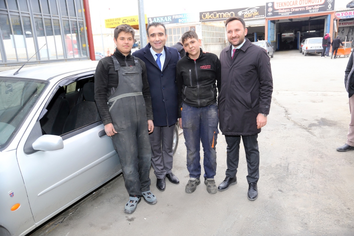 Başkan Kalaycı, Sanayi Sitesi Ziyaretiyle Esnafın Taleplerini Dinledi