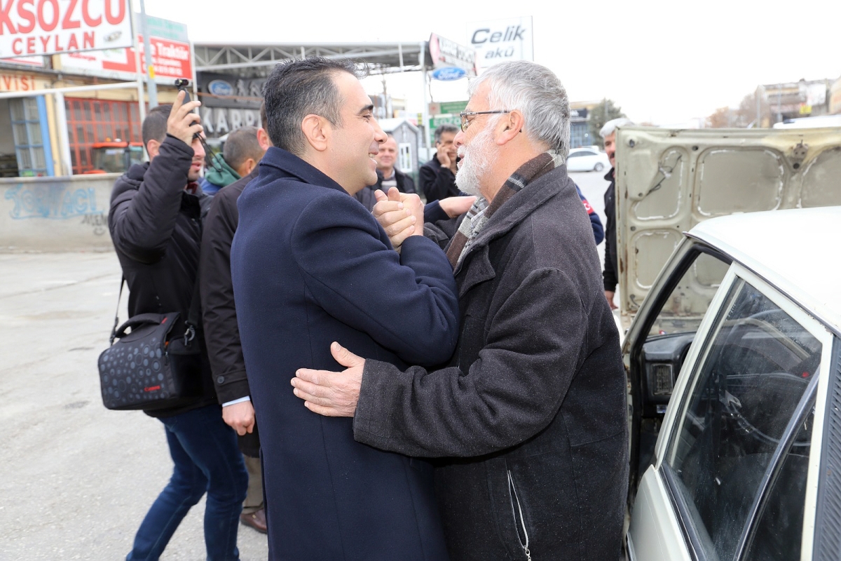 Başkan Kalaycı, Sanayi Sitesi Ziyaretiyle Esnafın Taleplerini Dinledi