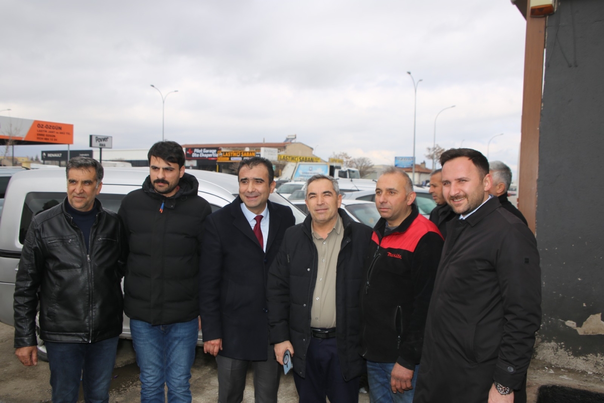 Belediye Başkanı Kalaycı, Yeni Sanayi Sitesinde Esnaf Ziyaretlerini Sürdürüyor