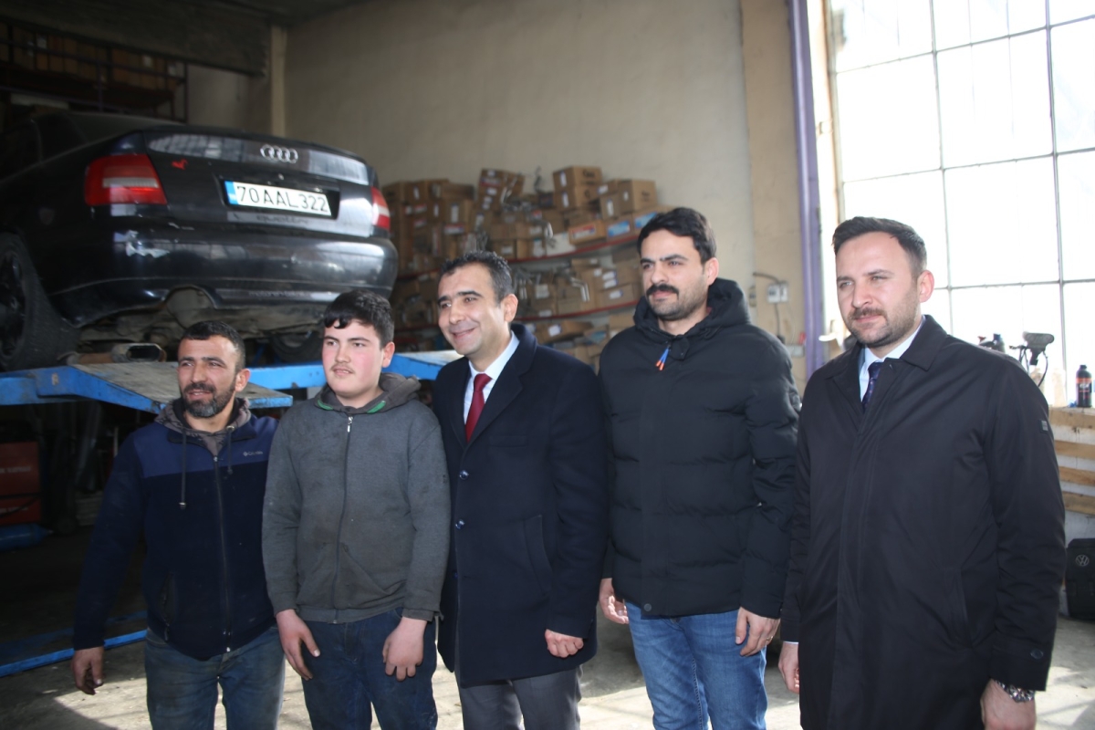 Belediye Başkanı Kalaycı, Yeni Sanayi Sitesinde Esnaf Ziyaretlerini Sürdürüyor