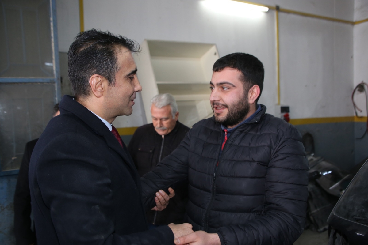 Belediye Başkanı Kalaycı, Yeni Sanayi Sitesinde Esnaf Ziyaretlerini Sürdürüyor