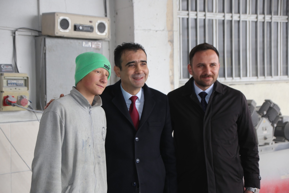 Belediye Başkanı Kalaycı, Yeni Sanayi Sitesinde Esnaf Ziyaretlerini Sürdürüyor