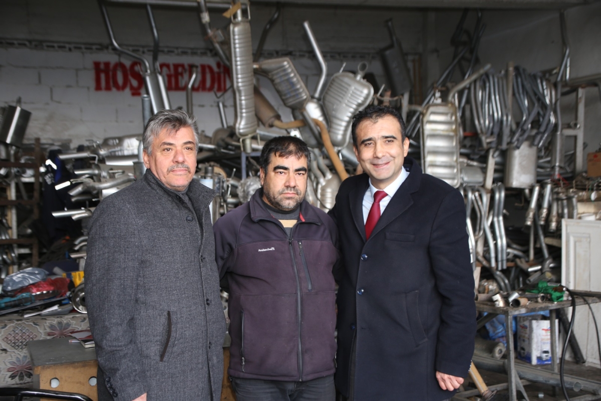 Belediye Başkanı Kalaycı, Yeni Sanayi Sitesinde Esnaf Ziyaretlerini Sürdürüyor