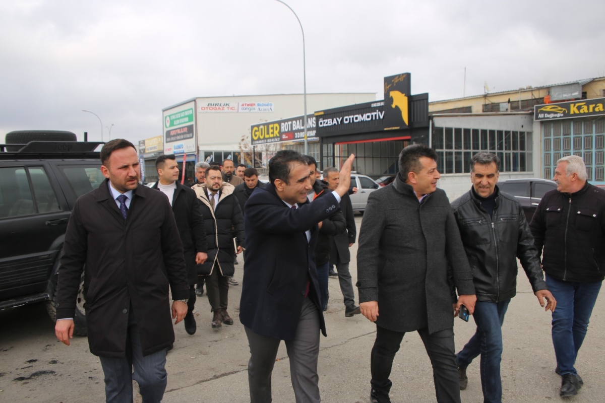 Belediye Başkanı Kalaycı, Yeni Sanayi Sitesinde Esnaf Ziyaretlerini Sürdürüyor