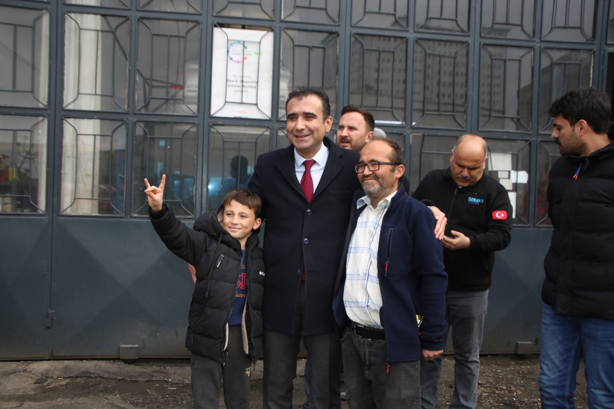 Belediye Başkanı Kalaycı, Yeni Sanayi Sitesinde Esnaf Ziyaretlerini Sürdürüyor