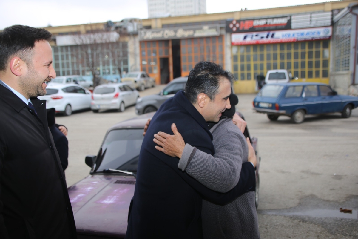 Belediye Başkanı Kalaycı, Yeni Sanayi Sitesinde Esnaf Ziyaretlerini Sürdürüyor