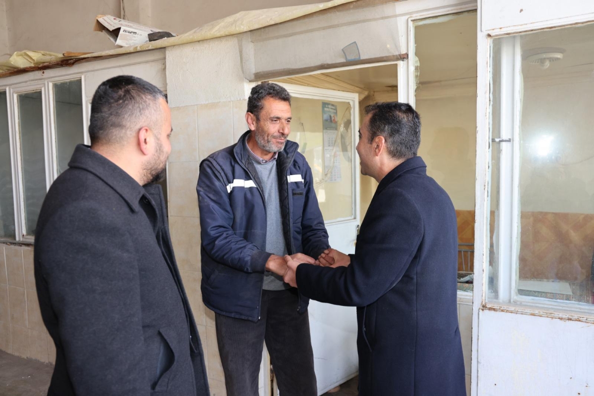 BAŞKAN KALAYCI VERGİ DAİRESİ VE BUĞDAY PAZARINI ZİYARET ETTİ