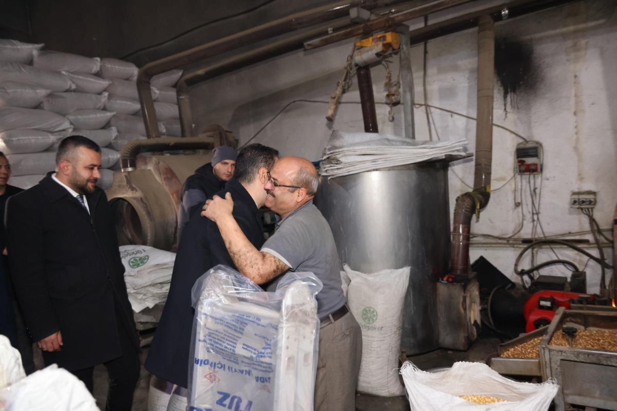 BAŞKAN KALAYCI VERGİ DAİRESİ VE BUĞDAY PAZARINI ZİYARET ETTİ