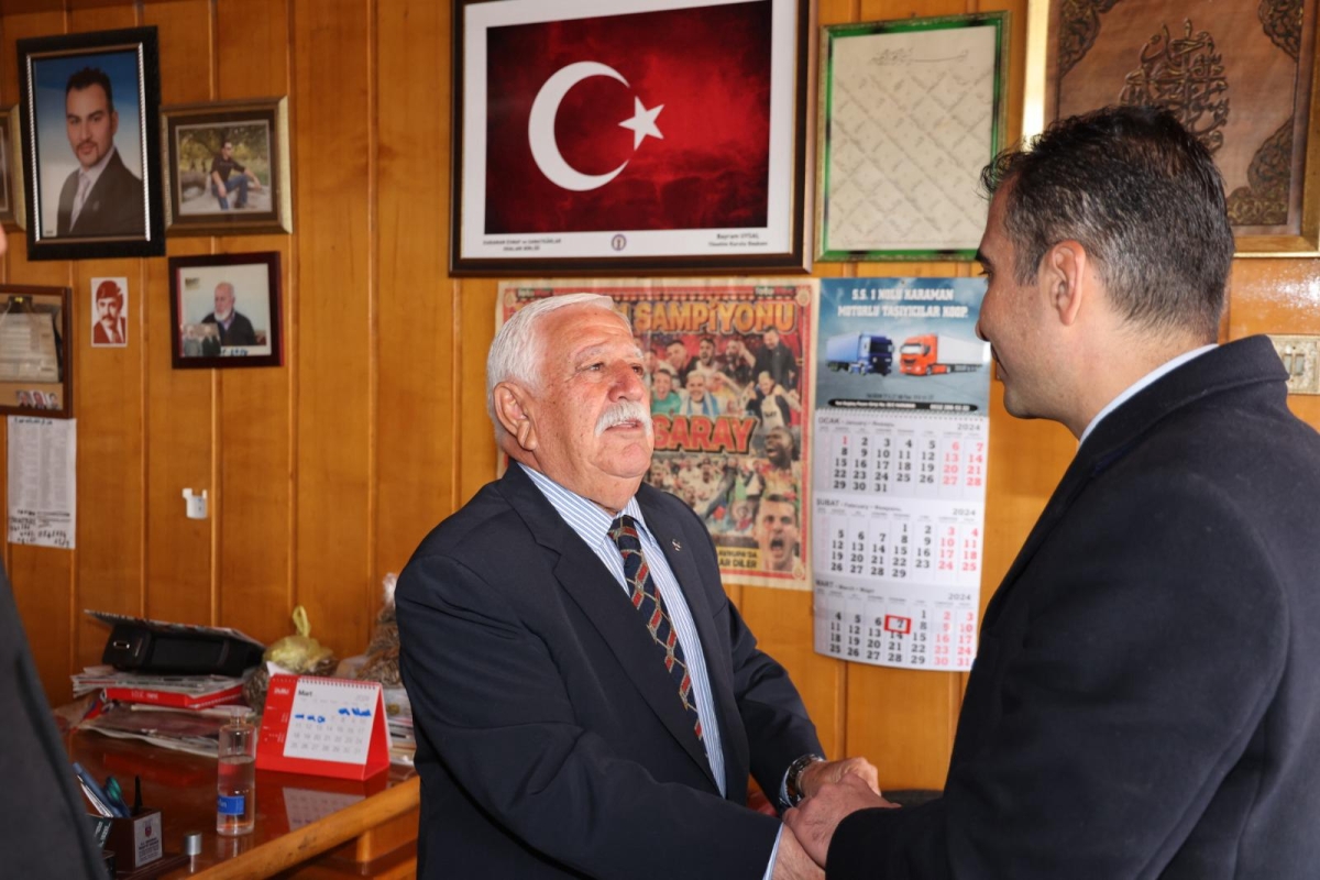 BAŞKAN KALAYCI VERGİ DAİRESİ VE BUĞDAY PAZARINI ZİYARET ETTİ