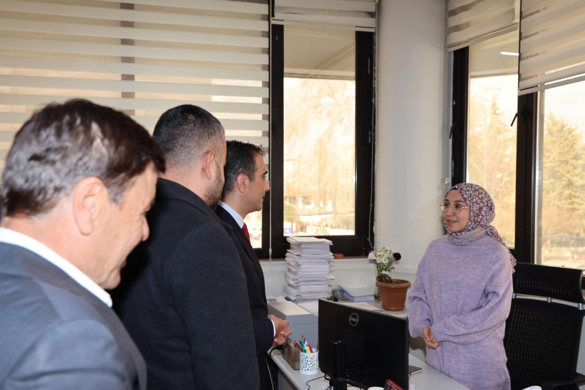 BAŞKAN KALAYCI VERGİ DAİRESİ VE BUĞDAY PAZARINI ZİYARET ETTİ