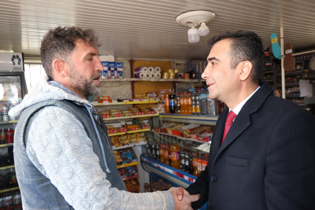 BAŞKAN KALAYCI VERGİ DAİRESİ VE BUĞDAY PAZARINI ZİYARET ETTİ