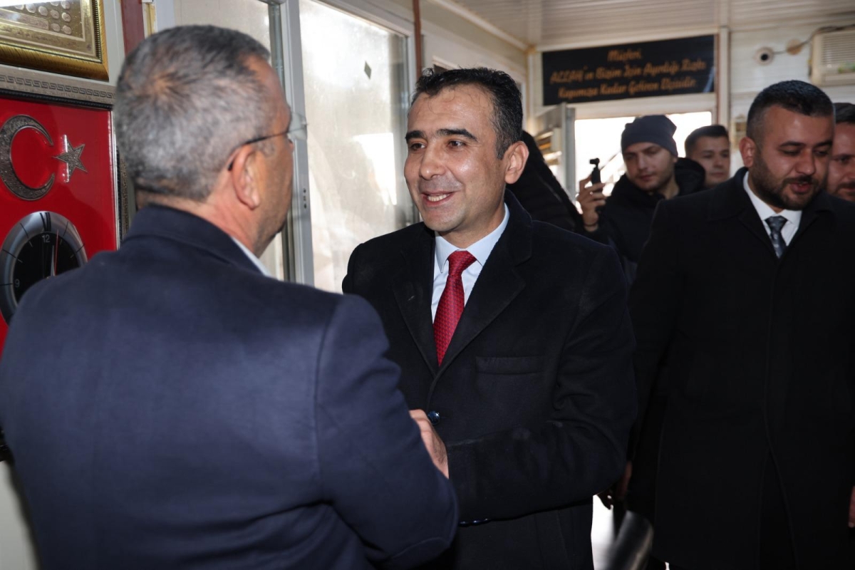 BAŞKAN KALAYCI VERGİ DAİRESİ VE BUĞDAY PAZARINI ZİYARET ETTİ