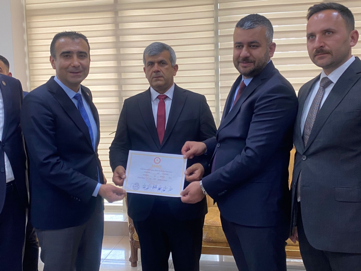 Başkan Savaş Kalaycı Mazbatasını Aldı