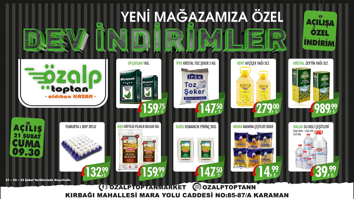 Karaman’a Dev Açılış ve Büyük İndirimlere Sayılı Gün Kaldı!