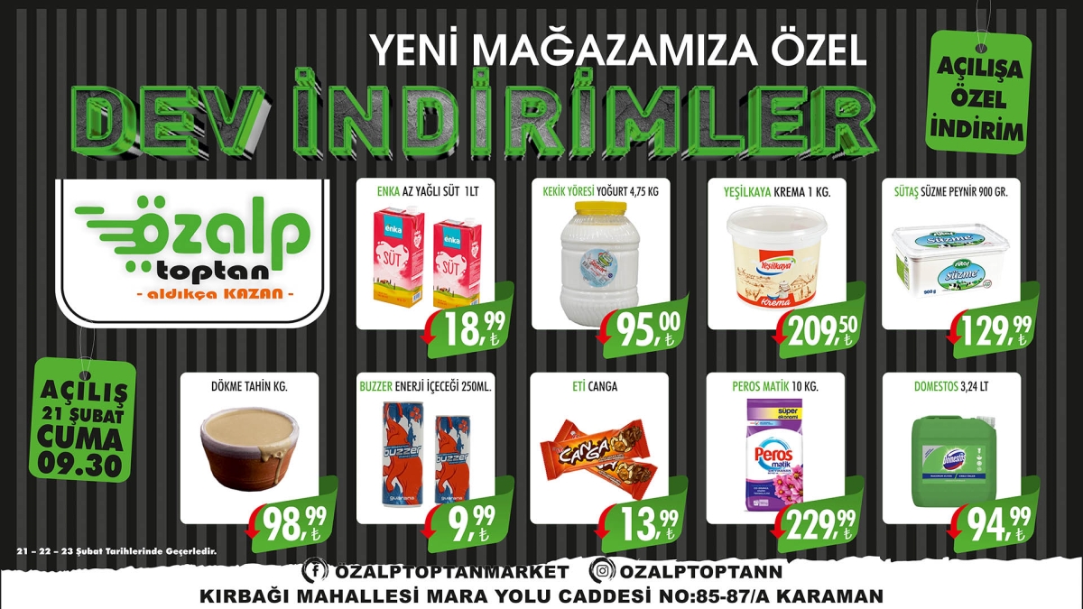 Karaman’a Dev Açılış ve Büyük İndirimlere Sayılı Gün Kaldı!
