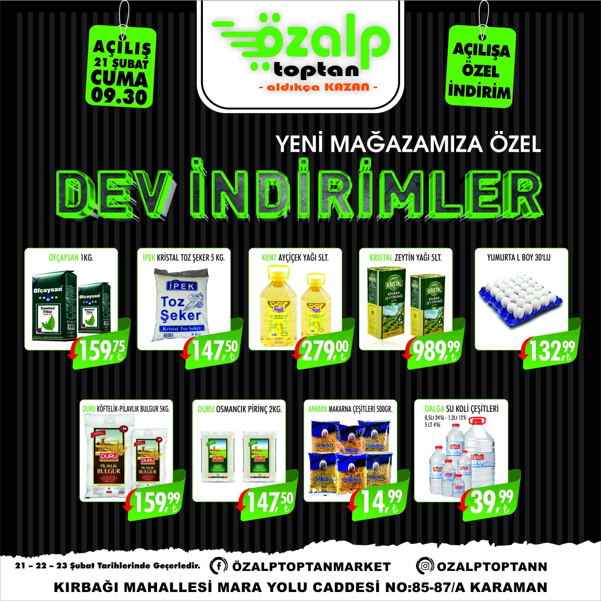 Karaman’a Dev Açılış ve Büyük İndirimlere Sayılı Gün Kaldı!