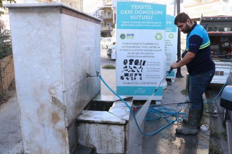 Manisa'da Hayrat Çeşmelerinin Temizliği Başladı
