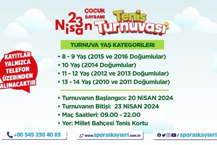 23 Nisan Coşkusuyla Kayseri'de Özel Turnuva Heyecanı