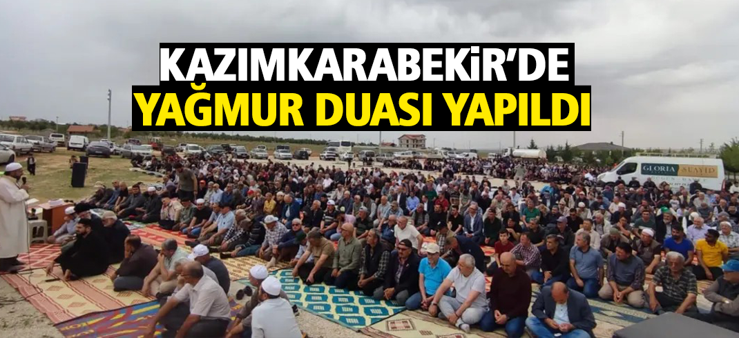 Kazımkarabekir'de yağmur duası yapıldı 