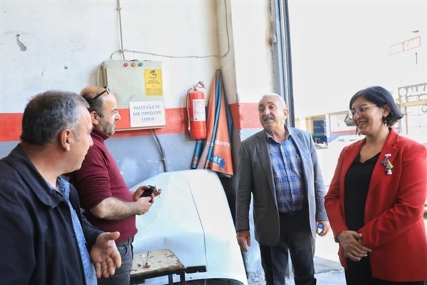 Eş Başkanı Gülşen'den, 3. Sanayi Sitesi'ne ziyaret
