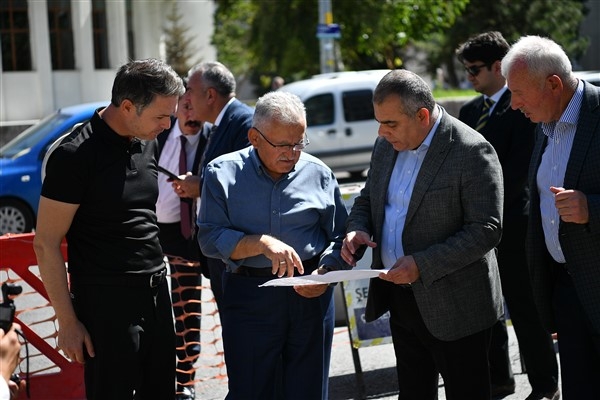 Başkan Büyükkılıç, DSİ Katlı Kavşağı’nda KASKİ çalışmalarını inceledi