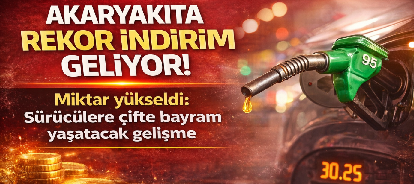 Akaryakıta rekor indirim geliyor! Miktar yükseldi