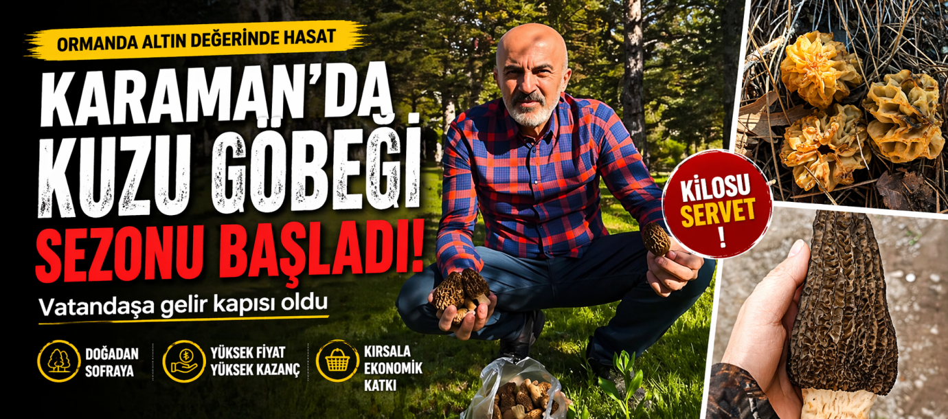 Karaman’da Sezon Başladı: Vatandaşa Gelir Kapısı Oldu