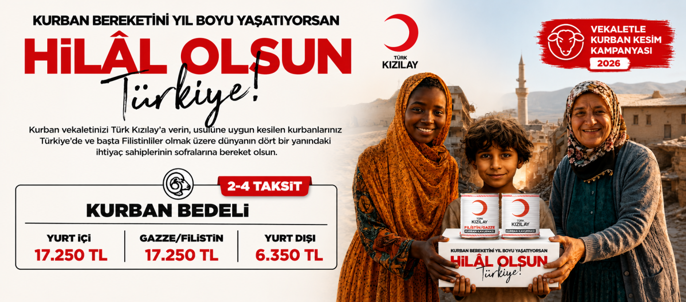 KIZILAY’IN 2026 VEKALETLE KURBAN KESİM KAMPANYASI BAŞLADI