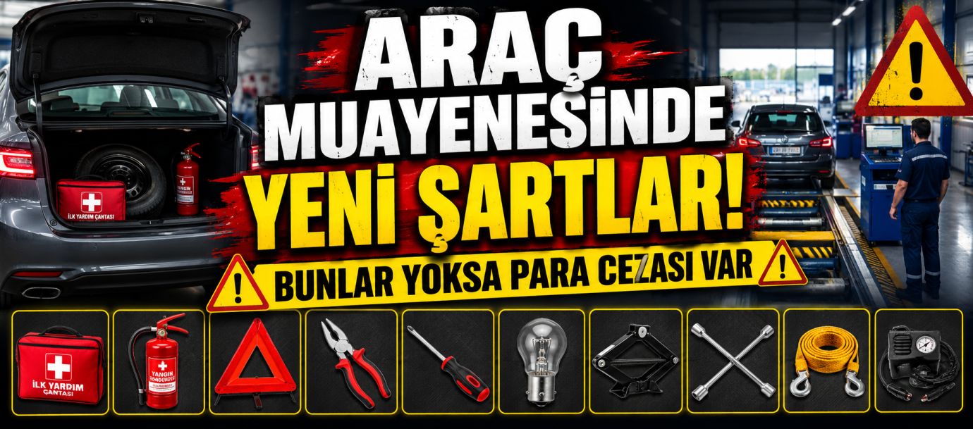 Araç Muayenesinde Yeni Dönem Uyarısı: Bunlar Yoksa Ceza Kapıda!