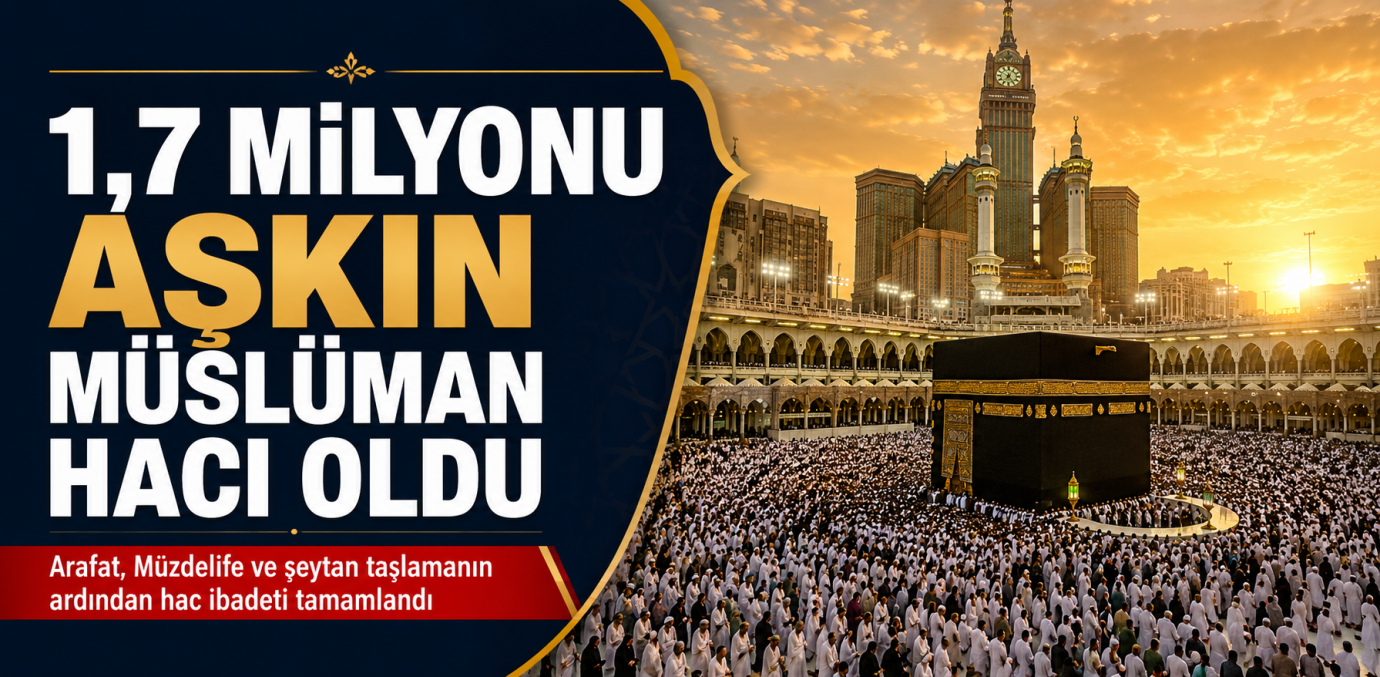 Kutsal Topraklarda Hac Heyecanı: 1,7 Milyonu Aşkın Müslüman Hacı Oldu