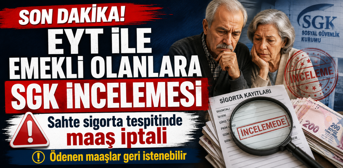 EYT Emeklilerine SGK İncelemesi: Sahte Sigorta Maaş İptali Getirebilir
