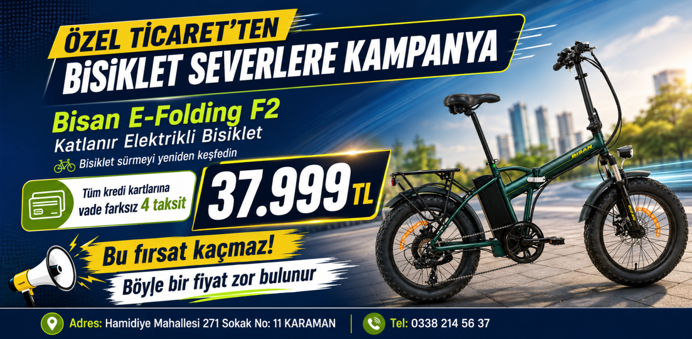 Özel Ticaret’ten Bisiklet Severlere Büyük Fırsat!
