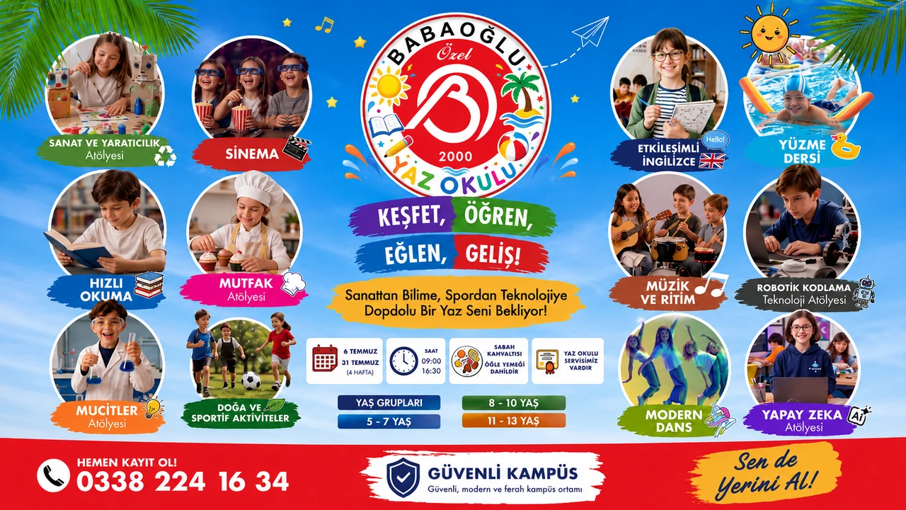 Babaoğlu Yaz Okulu Başlıyor: Bu Yaz Ekran Değil, Keşif Zamanı!