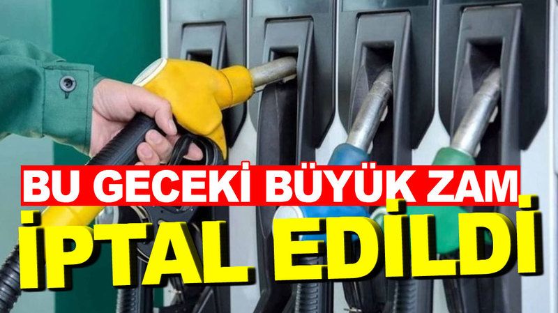 Araç sahipleri dikkat! Motorin zammı iptal edildi!