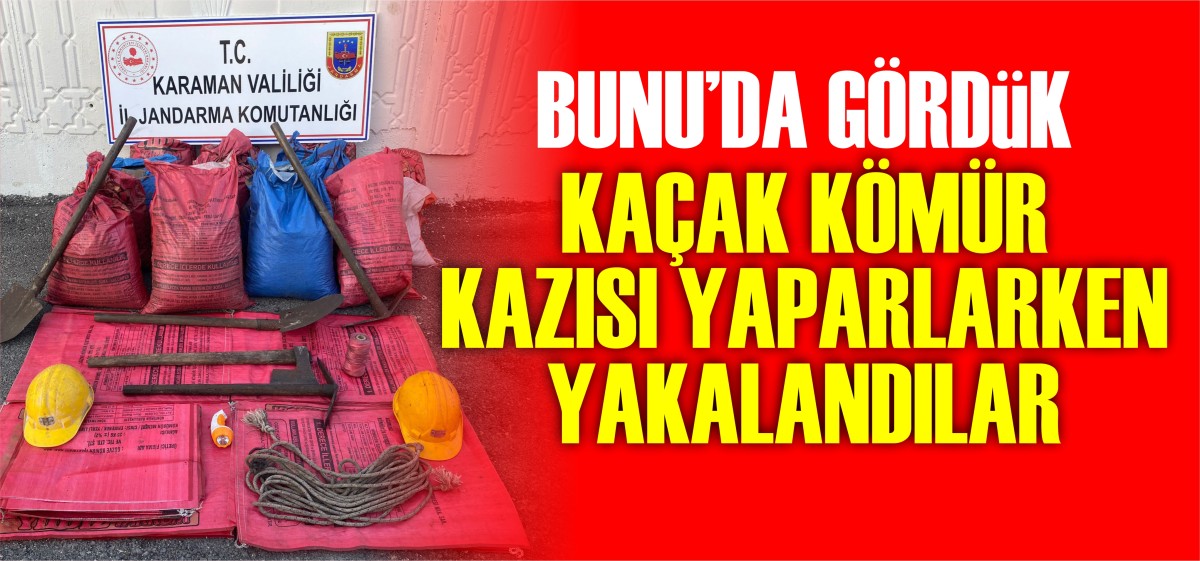Kaçak Kömür Çıkartırlarken Suçüstü Yakalandılar
