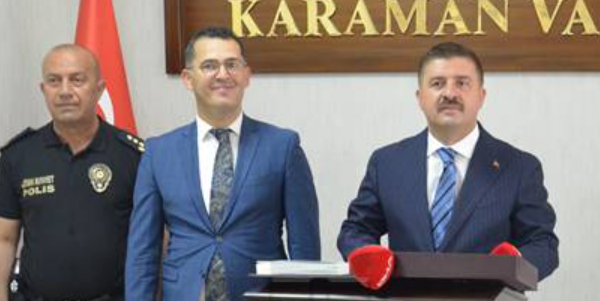 Karaman Valisi Hüseyin Engin Sarıibrahim görevine başladı