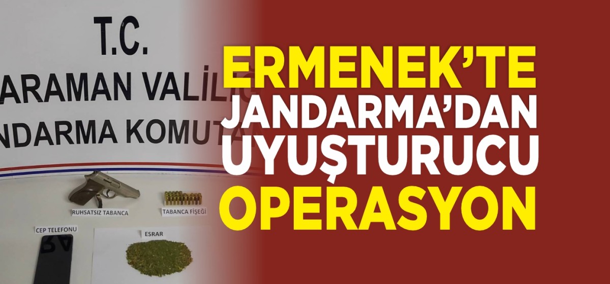 Ermenek'te Kaçakçılıkla Mücadele Operasyonu: Silah ve Uyuşturucu Ele Geçirildi