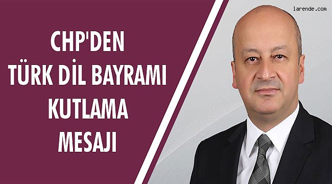 CHP`DEN DİL BAYRAMI KUTLAMA MESAJI