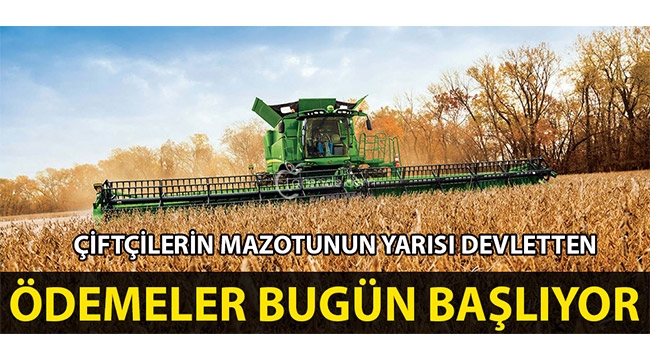 Çiftçilerimizin Kullandığı Mazotun Yarısını Ödemeye Başlıyoruz