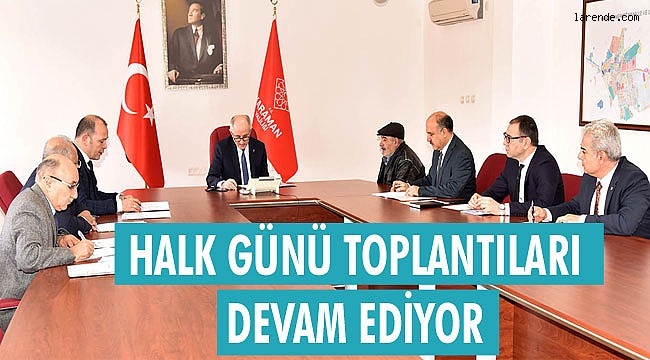 Halk Günü Toplantısı Yapıldı