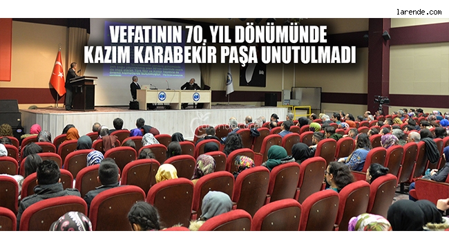 KMÜ`DE KAZIM KARABEKİR PAŞA ANILDI